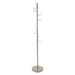 Kapstok Hooked Satin Nickel Metaal Zilver Ø31x172 cm-Kapstokken-Creating Home