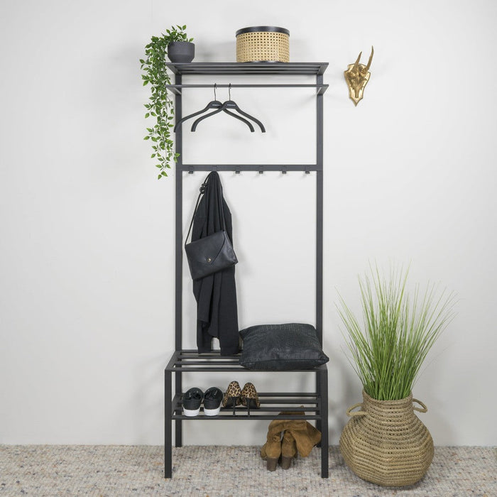 Kapstok IVAR 2 Zwart 70x29x178cm Spinder Design-Kapstokken-Spinder