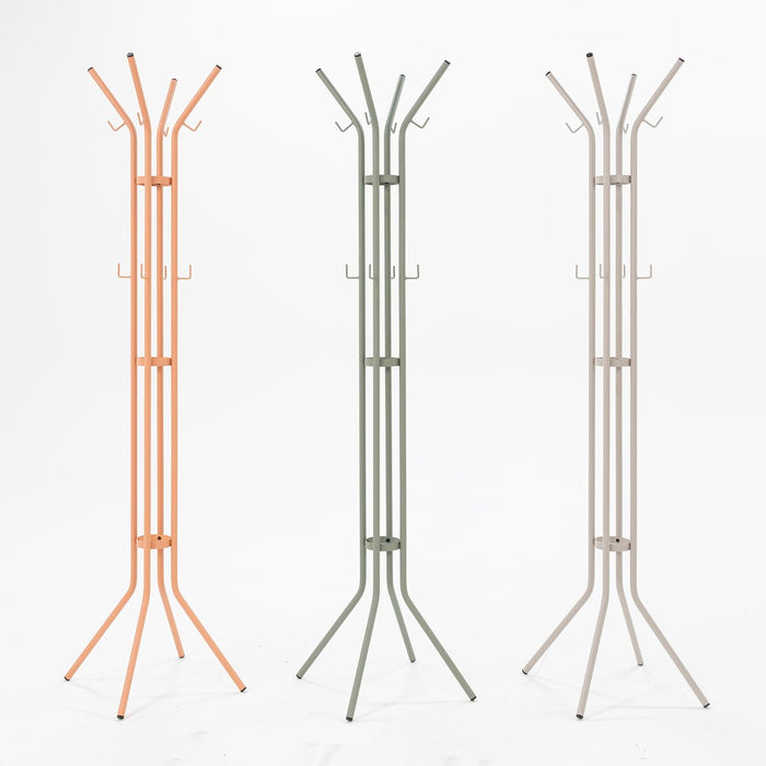 Kapstok JESSY Dusty Green 40x40x170cm Spinder Design GV062-33-Kapstokken-Spinder