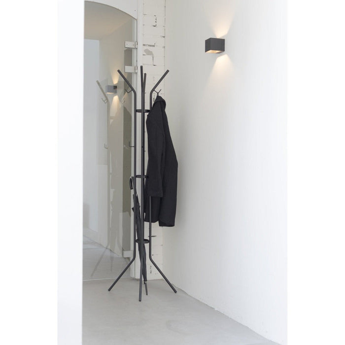Kapstok JESSY Zwart 40x40x170cm Spinder Design GV062-02-Kapstokken-Spinder