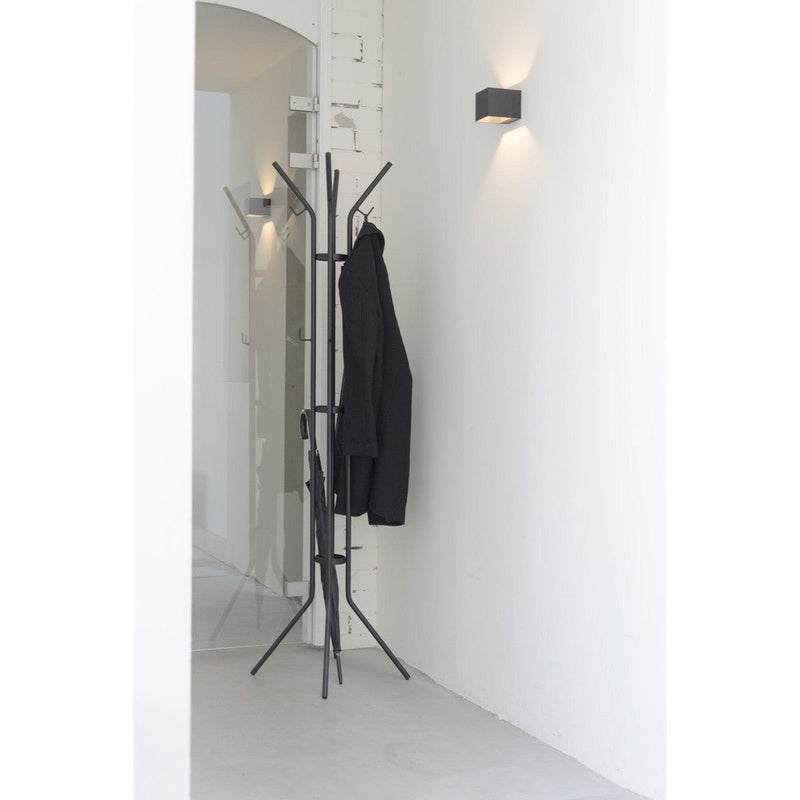Kapstok JESSY Zwart 40x40x170cm Spinder Design GV062-02-Kapstokken-Spinder