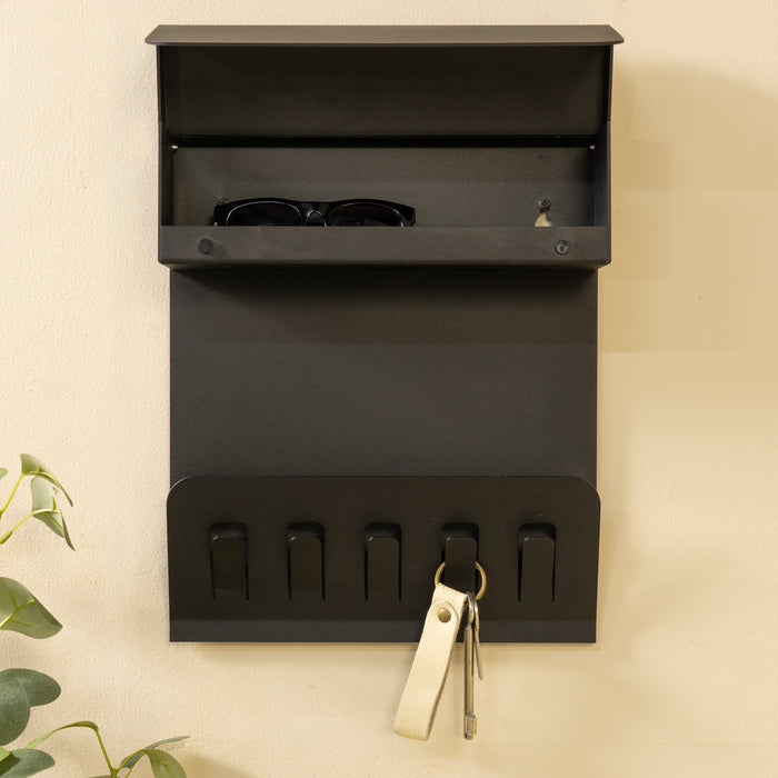 Kapstok KEEPER Zwart 29x8.5x33.5cm Spinder Design-Kapstokken-Spinder