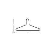 Kapstok Kledinghangers SENZA 6 Staal Silky Taupe 41.5x1x21cm-Kapstokken-Spinder