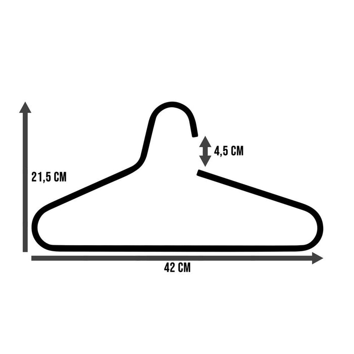 Kapstok Kledinghangers VICTORIE Staal Zwart 42x1x21.5cm Spinder-Kapstokken-Spinder