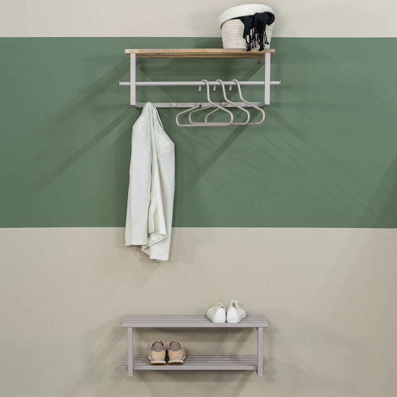 Kapstok MARCO Silky Taupe Eiken 76x34x26cm Spinder Design-Kapstokken-Spinder