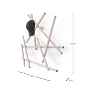 Kapstok MATCHES Silky Taupe 79x10x79cm Spinder Design-Kapstokken-Spinder