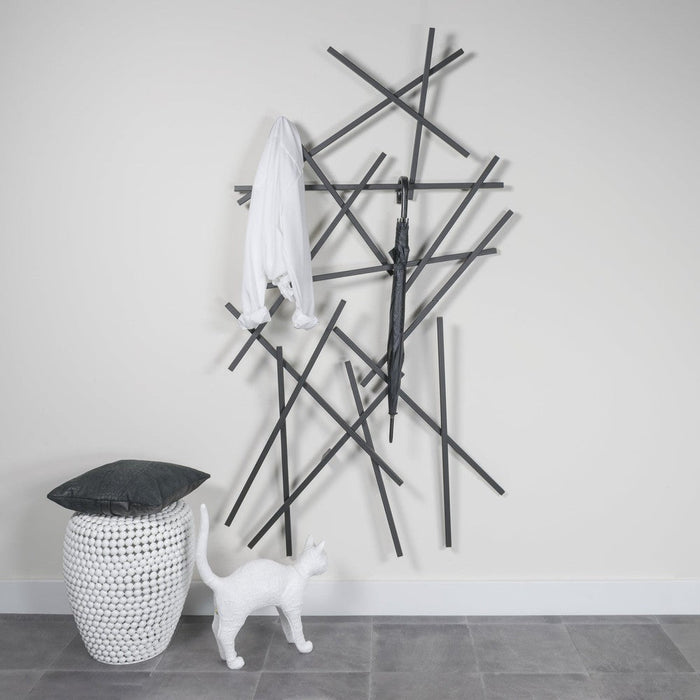 Kapstok MATCHES Zwart 100x15x184cm Spinder Design-Kapstokken-Spinder