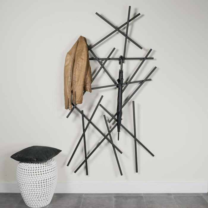 Kapstok MATCHES Zwart 100x15x184cm Spinder Design-Kapstokken-Spinder