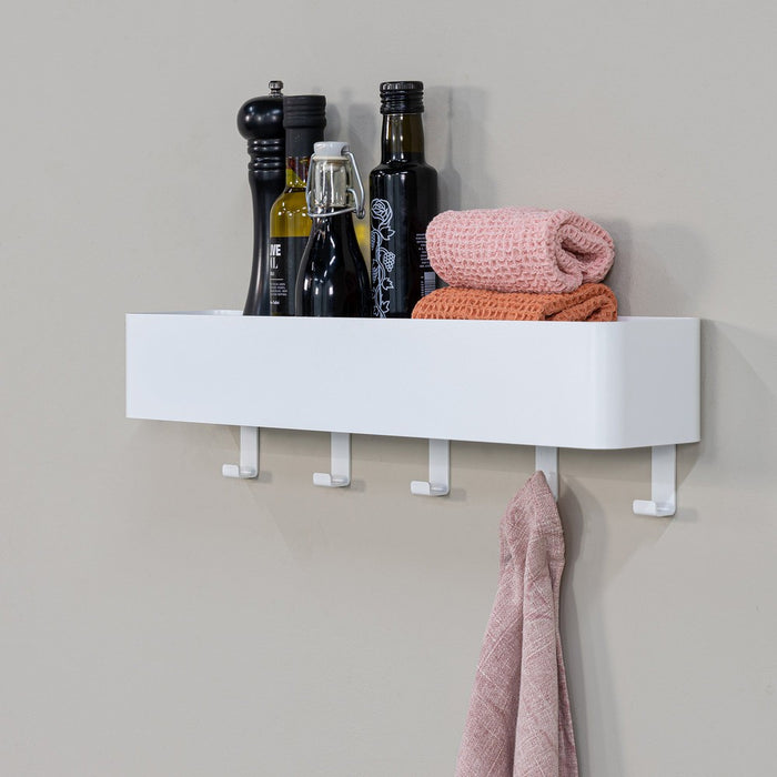 Kapstok MULTI 5 Wit 52x10x13cm Spinder Design-Kapstokken-Spinder