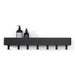 Kapstok MULTI 7 Zwart 72x10x13cm Spinder Design-Kapstokken-Spinder