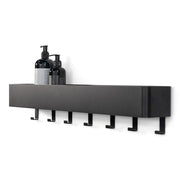 Kapstok MULTI 7 Zwart 72x10x13cm Spinder Design-Kapstokken-Spinder
