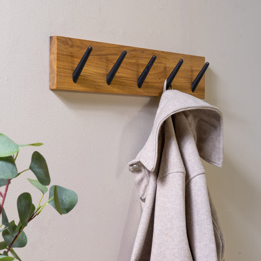 Kapstok NUB 5 Naturel Zwart 50x7x10cm Spinder Design-Kapstokken-Spinder