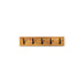 Kapstok NUB 5 Naturel Zwart 50x7x10cm Spinder Design-Kapstokken-Spinder
