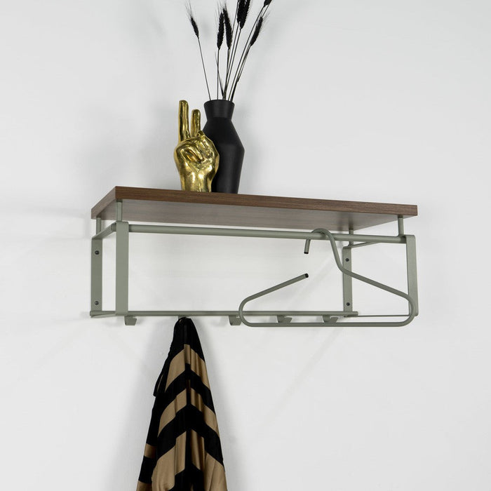 Kapstok REX 3 Dusty Green Walnut 70x29x28cm Spinder Design-Kapstokken-Spinder