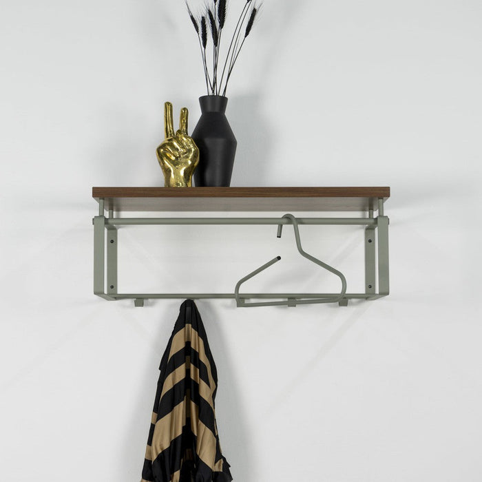 Kapstok REX 3 Dusty Green Walnut 70x29x28cm Spinder Design-Kapstokken-Spinder