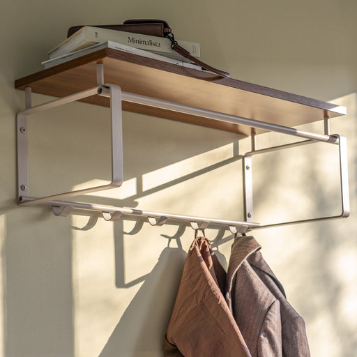 Kapstok REX 3 Silky Taupe Walnut 70x29x28cm Spinder Design-Kapstokken-Spinder