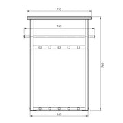 Kapstok RIZZOLI Dusty Green 76x34x76cm Spinder Design-Kapstokken-Spinder