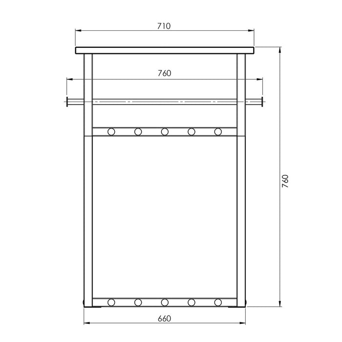 Kapstok RIZZOLI Silky Taupe 76x34x76cm Spinder Design-Kapstokken-Spinder