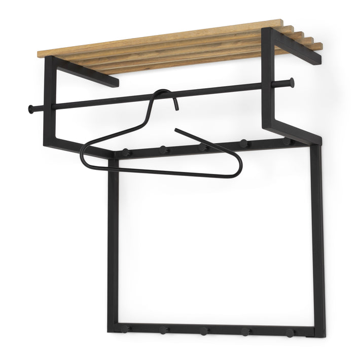 Kapstok RIZZOLI Zwart Eiken 76x34x76cm Spinder Design-Kapstokken-Spinder