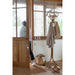 Kapstok Rotan Honing Geel Naturel 44 cm 43.5x43.5x203 cm-Kapstokken-J-Line