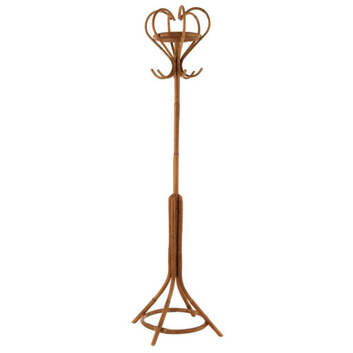 Kapstok Rotan Honing Geel Naturel 44 cm 43.5x43.5x203 cm-Kapstokken-J-Line