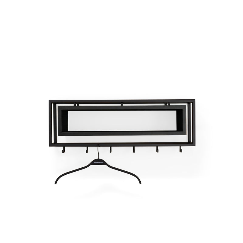 Kapstok SCHOOL 80 Zwart 78x19x29.5cm Spinder Design-Kapstokken-Spinder