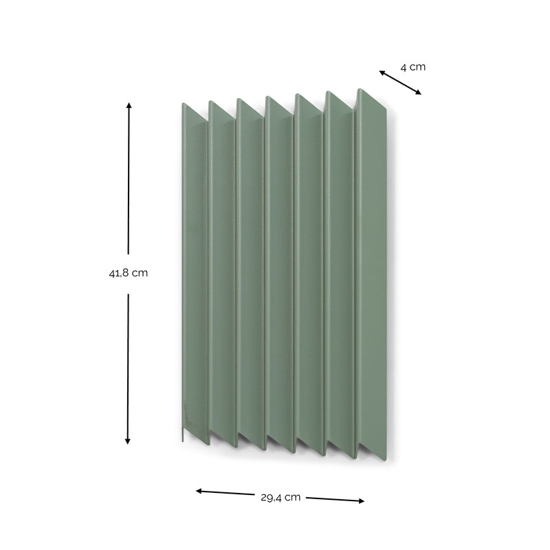 Kapstok SENSU L Dusty Green 29.4x4x41.8cm Spinder Design-Kapstokken-Spinder