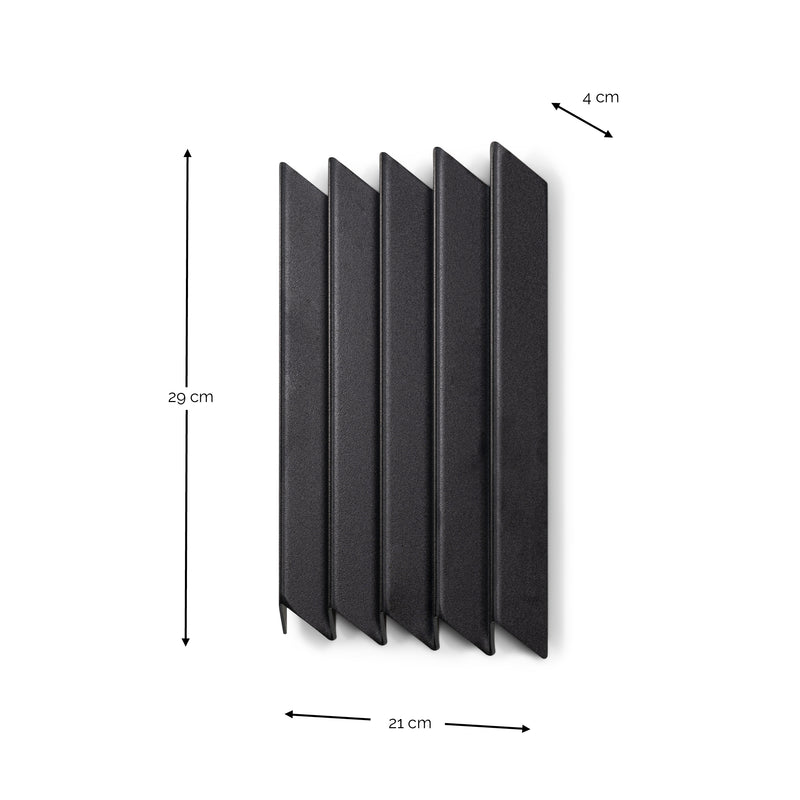 Kapstok SENSU M Zwart 21x4x29.5cm Spinder Design-Kapstokken-Spinder