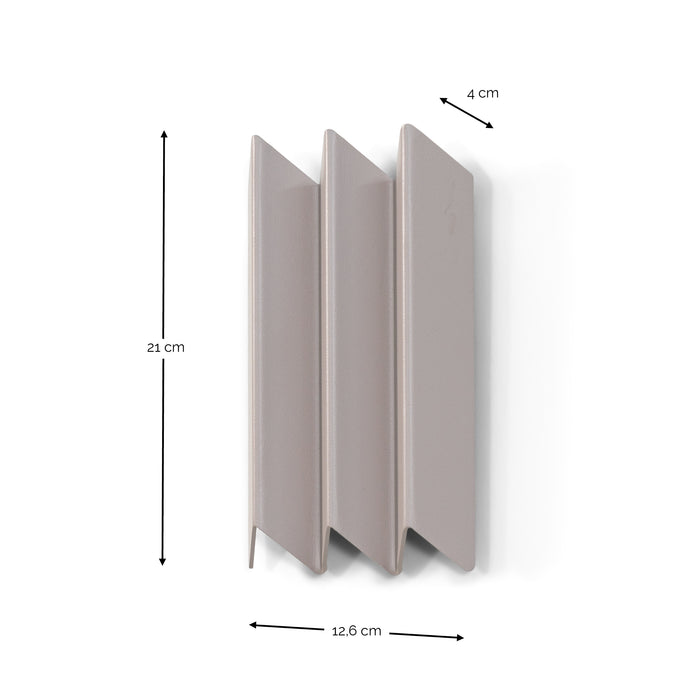 Kapstok SENSU S Silky Taupe 12.6x4x21cm Spinder Design-Kapstokken-Spinder