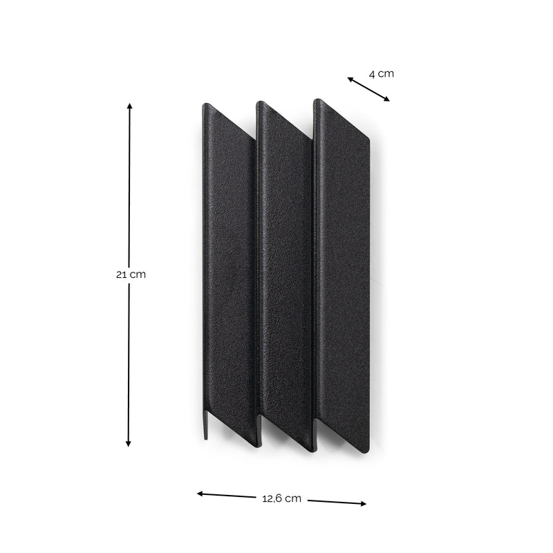 Kapstok SENSU S Zwart 12.6x4x21cm Spinder Design-Kapstokken-Spinder