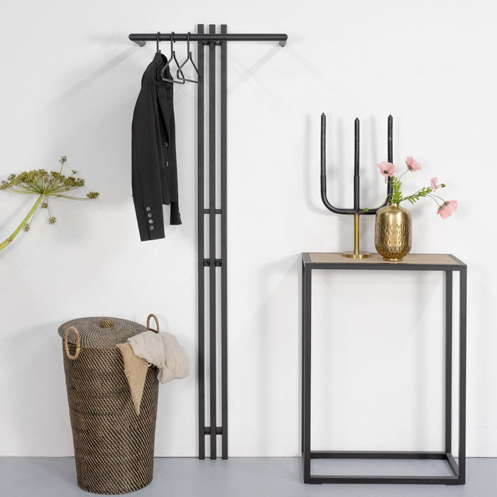 Kapstok SENZA 5 Zwart 65x28x190cm Spinder Design-Kapstokken-Spinder