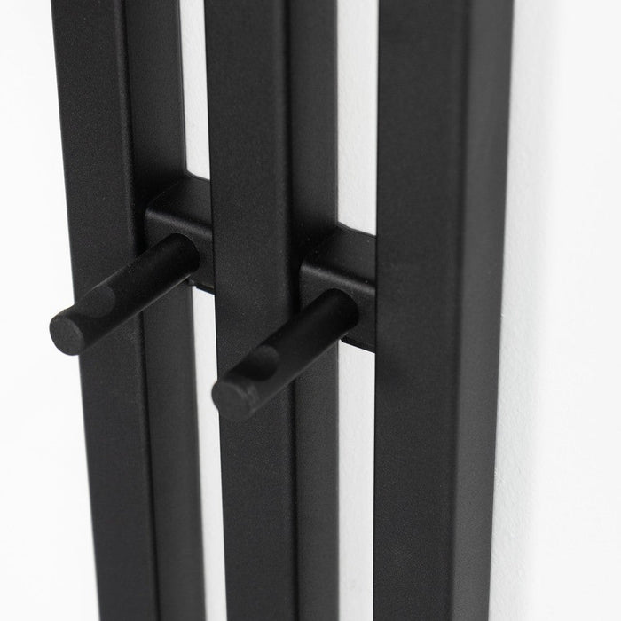 Kapstok SENZA 5 Zwart 65x28x190cm Spinder Design-Kapstokken-Spinder