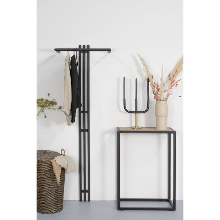 Kapstok SENZA 5 Zwart 65x28x190cm Spinder Design-Kapstokken-Spinder