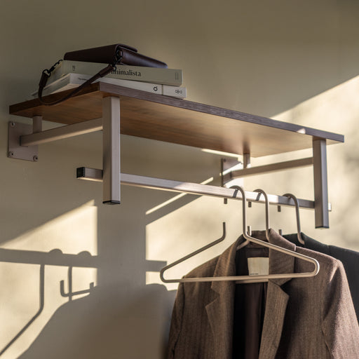 Kapstok SIMPLON Silky Taupe Walnut 76x29x23cm Spinder Design-Kapstokken-Spinder