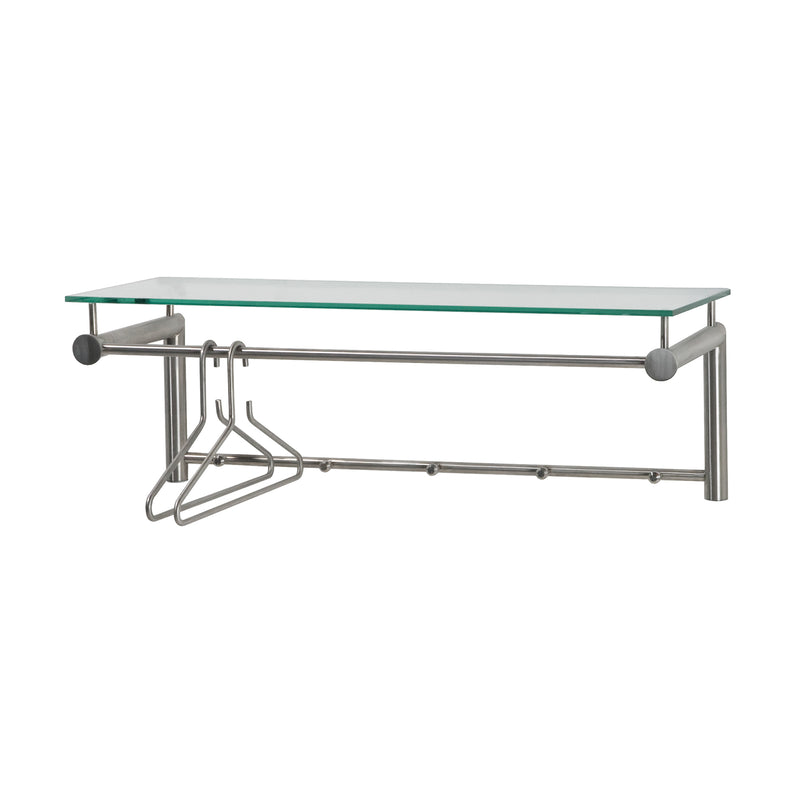 Kapstok SUZA 5 RVS Helder Glas 79x29x28cm Spinder Design-Kapstokken-Spinder