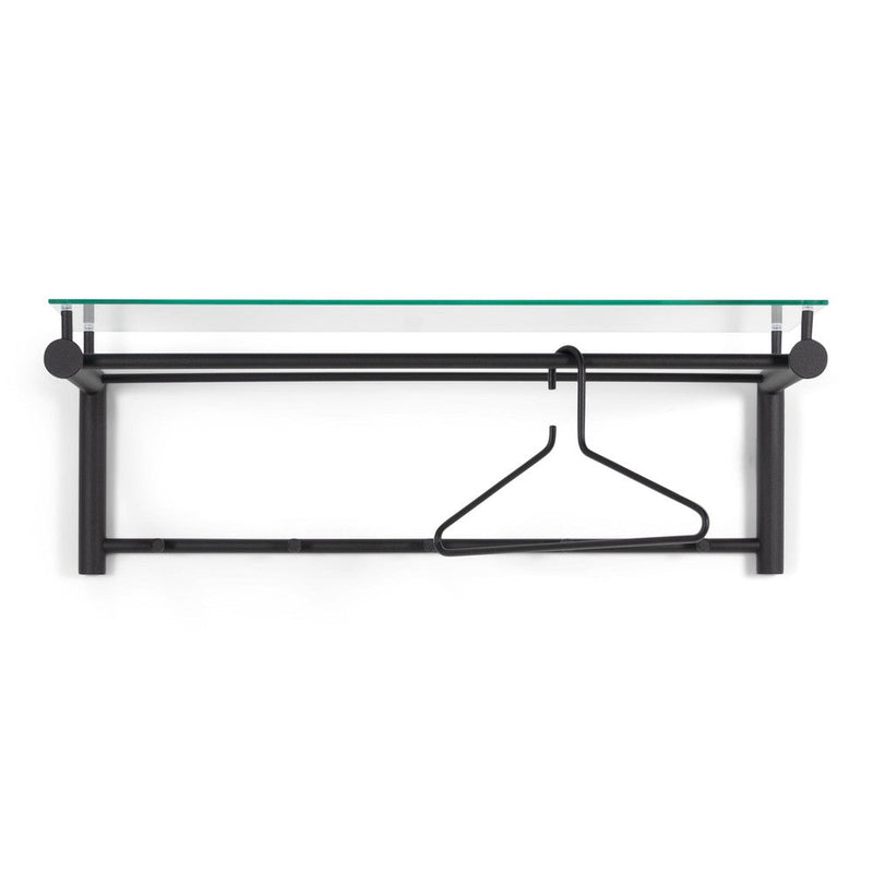 Kapstok SUZA 5 Zwart Helder Glas 79x29x28cm Spinder Design-Kapstokken-Spinder