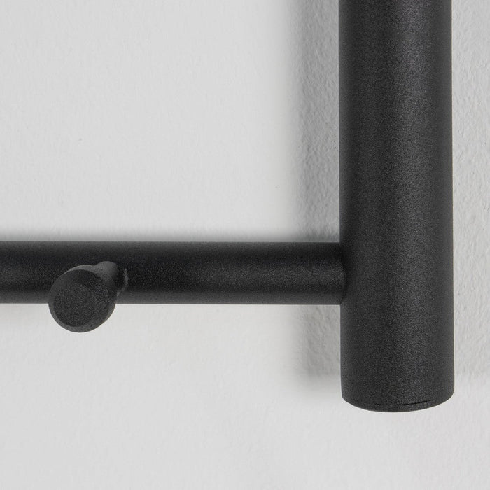 Kapstok SUZA 5 Zwart Helder Glas 79x29x28cm Spinder Design-Kapstokken-Spinder