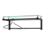 Kapstok SUZA 5 Zwart Helder Glas 79x29x28cm Spinder Design-Kapstokken-Spinder