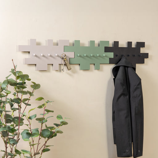 Kapstok TETROMINO Dusty Green 40x3.5x21.5cm Spinder Design-Kapstokken-Spinder