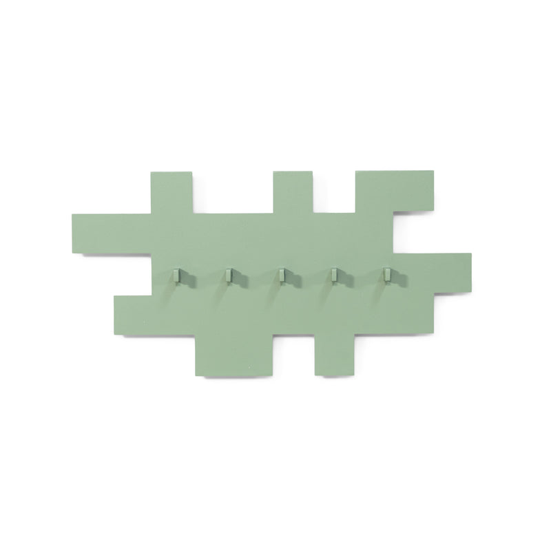 Kapstok TETROMINO Dusty Green 40x3.5x21.5cm Spinder Design-Kapstokken-Spinder