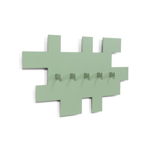 Kapstok TETROMINO Dusty Green 40x3.5x21.5cm Spinder Design-Kapstokken-Spinder
