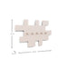 Kapstok TETROMINO Silky Taupe 40x3.5x21.5cm Spinder Design-Kapstokken-Spinder