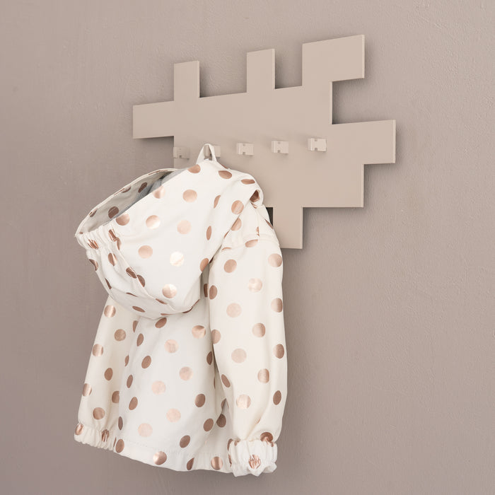 Kapstok TETROMINO Silky Taupe 40x3.5x21.5cm Spinder Design-Kapstokken-Spinder