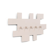Kapstok TETROMINO Silky Taupe 40x3.5x21.5cm Spinder Design-Kapstokken-Spinder