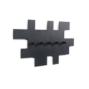 Kapstok TETROMINO Zwart 40x3.5x20.5cm Spinder Design-Kapstokken-Spinder