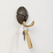 Kapstok TICK Donkerbruin Goud 7.5x3.5x9.5cm Spinder Design-Kapstokken-Spinder