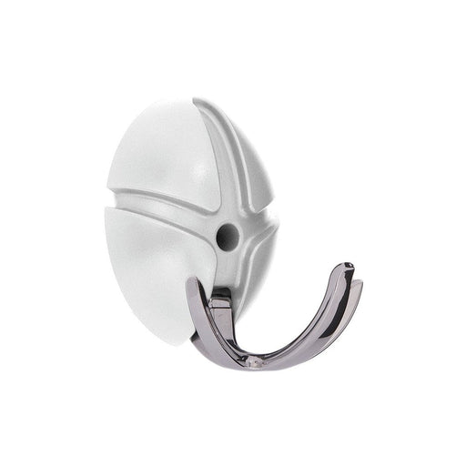 Kapstok TICK Wit Chroom 7.5x3.5x9.5cm Spinder Design-Kapstokken-Spinder