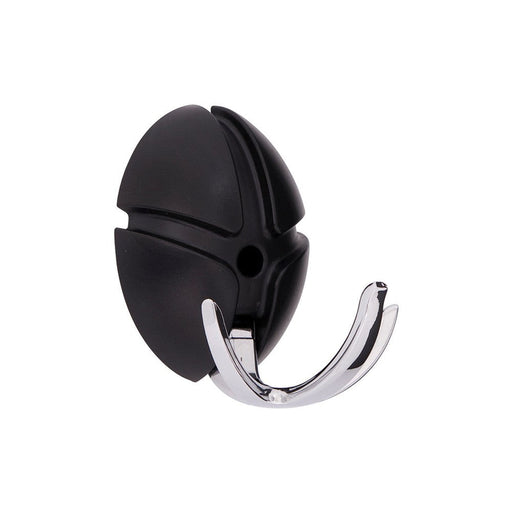 Kapstok TICK Zwart Chroom 7.5x3.5x9.5cm Spinder Design-Kapstokken-Spinder