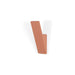 Kapstok Wandhaak ANGLE 1 Staal Clay Terra 5x7.2x17cm Spinder-Kapstokken-Spinder