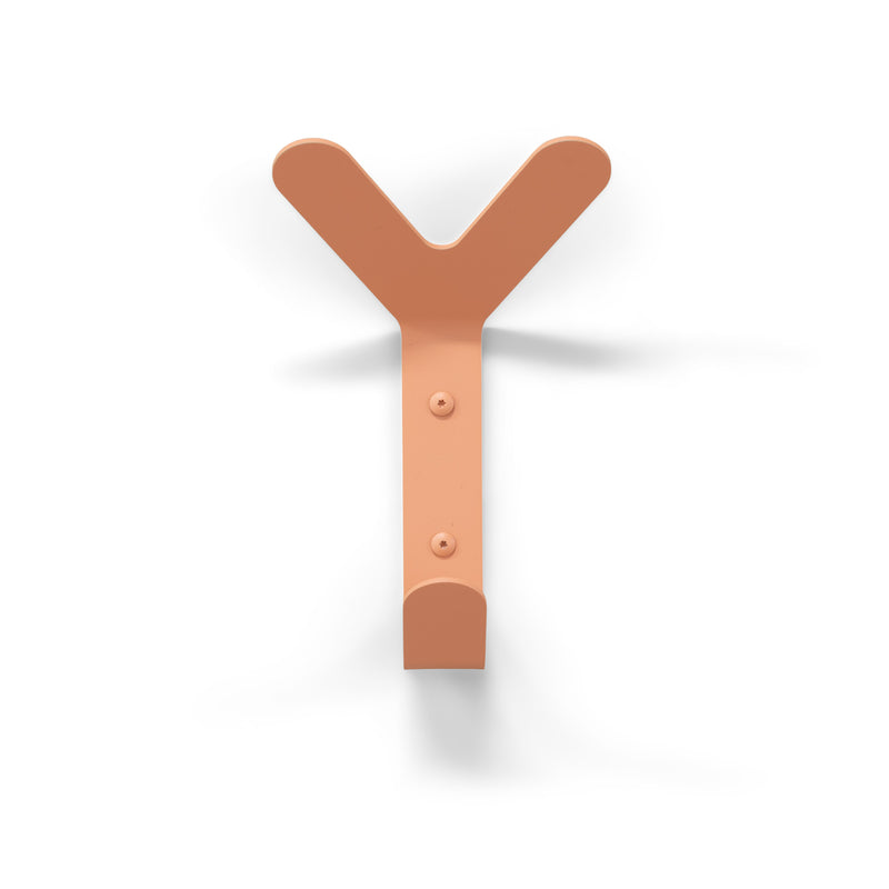 Kapstok Wandhaak FRONDO Staal Clay Terra 16x8.5x37.5cm Spinder-Kapstokken-Spinder